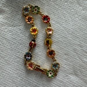 Joan Rivers Floral Bracelet with Ladybug